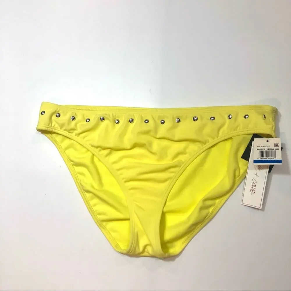 Salt + Cove LEMONADE Studded Bikini Swim Bottom